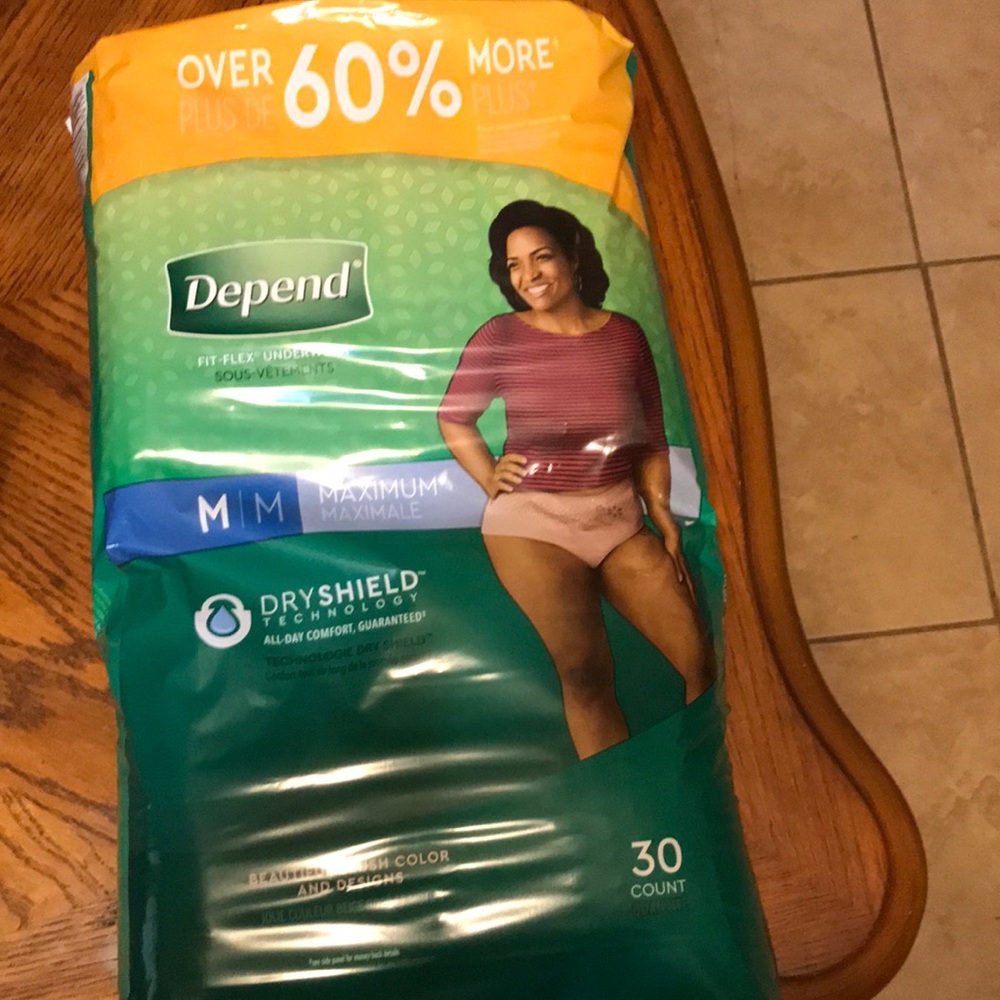 Depends Size M Underwear